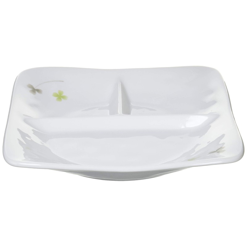 Mino Ware Square Lunch Plate Clover 131470