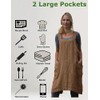 Stomeshle Japanese Aprons Plus Size Smock for Women with Pockets