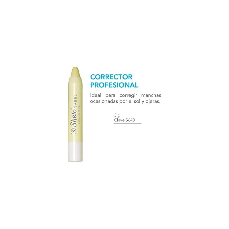 Corrector Profesional Amarillo Ideal para corregir manchas ocasionadas por el