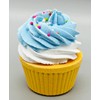 Dezicakes Cupcake Fizzy Organic Bath Bomb for Women- Blue &