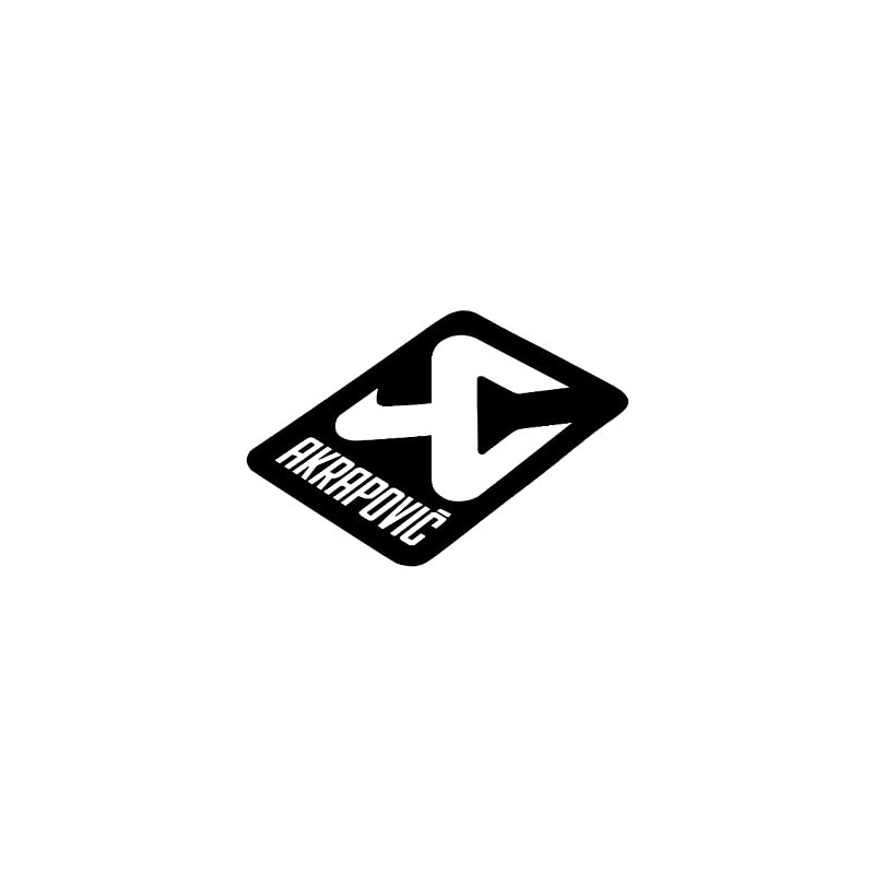 AKRAPOVIC Heat Resistant Sticker Silver 2.8 x 3.0 inches (70