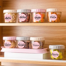 2'' Pink Thermal Labels - 600pcs Round Thermal Printer Labels, Waterproof Thermal Printer Stickers for Logo Design, Name/Price Tag, Thanks Card, Address, QR Code, 600 Labels/Roll (Pink)