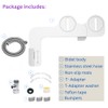 Ultra-Thin Bidet Attachment for Toilet with Non-Electric Self-Cleaning Water Pressure