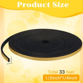 Dichtung Selbstklebendes Schwarz Dichtungsband Fensterdichtung Moosgummi Dichtung Schaumstoffband Selbstklebend Fensterdichtband für Fenster Tür Kochfelder Fenster Klimaanlage