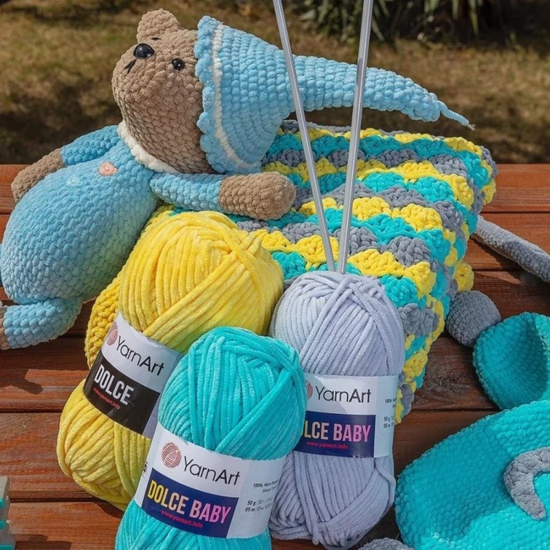 Dolce - Manta de hilo para bebé de YarnArt -