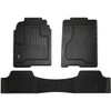 SMART FIT 79930 3-Piece Black Rubber Truck Floor Mat Set
