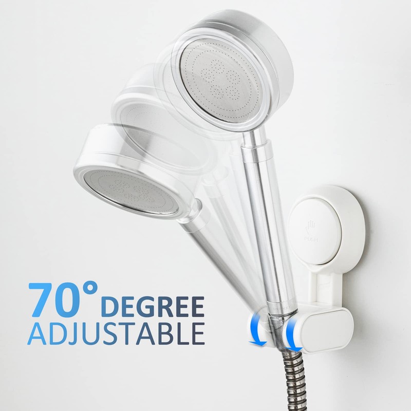 TAILI Shower Head Holder Suction Cup No Drilling Waterproof &
