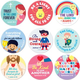 Camp Galaxy Bible Verse Stickers for Kids and Adults (1,008 Count) - Christian Motivational Stickers for Bible Journaling, Faith Planners, Sunday School Classes, Religious Celebrations | 1 Inch