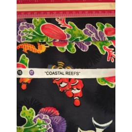 Robert Kaufman 'Coastal Reefs  "Paul Brent for Robert Kaufman" Fabric, Sold BT Fat Quarter