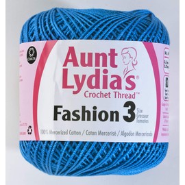 Coats Crochet Fashion Crochet Thread, 3, Blue Hawaii