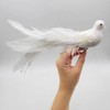 Esdallina 2pcs White Birds Chirstmas Decoration
