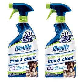 Bissell Woolite Free & Clear, Pet Stain & Odor Remover, 22oz (Pack of 2), 2719
