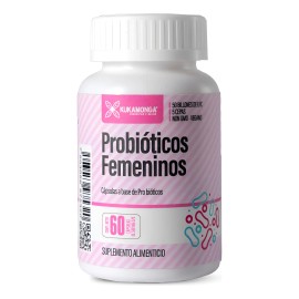 Probióticos Femeninos + 50 Billones De Ufc | Vegano | 60 Cáp Sin Sabor
