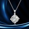 solarrajewelry Moissanite Swirl Floral Pendant Necklace | Lab Grown 2.0ct