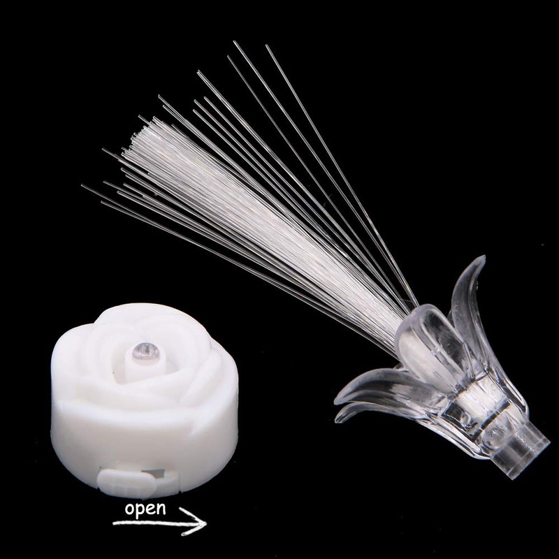 Apol - Juego de 10 luces LED de fibra óptica