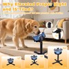 Elevated Slow Feeder Dog Bowl Adjustable Stand,Tilted ABS Base,Fits 5.5-9.5"
