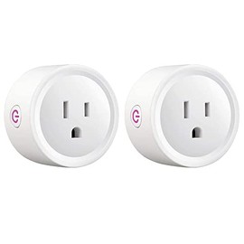 DAHAN Enchufe Inteligente WiFi, Mini Smart Plug para El Hogar, Smart Outlet Compatible con Alexa, Google Home, IFTTT, Control Remoto via APP los Dispositivos, con Función de Sincronización (2)