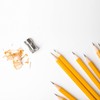 D.RECT Pack of 24 Single Metal Pencil Sharpeners for Coloured