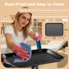 36" Salon Tray on Wheels Black, Adjustable Height Tattoo Tray