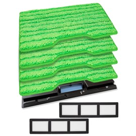 RuannoClean Replacement Mop Pads Compatible with Shark Vac Mop VM252 VM401 VM180 VM200 VM250 VM200P12 Cordless Hard Floor Vacuum Mop, Reusable Vac Pads Work with VCM60 VCD60 VCW60 VCO60, 4+2+1Pack
