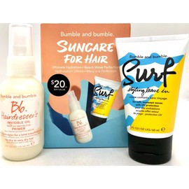 BUMBLE AND BUMBLE SUNCARE FOR HAIR 2 PC SET ULTIMATE HYDRATION + WAVE PERFECTION