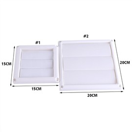 1PC Ventilation Grill Plastic 3 Flaps Air Vent Grille Cover Wall Duct Ventilation Grill with Net New(15 * 15cm)