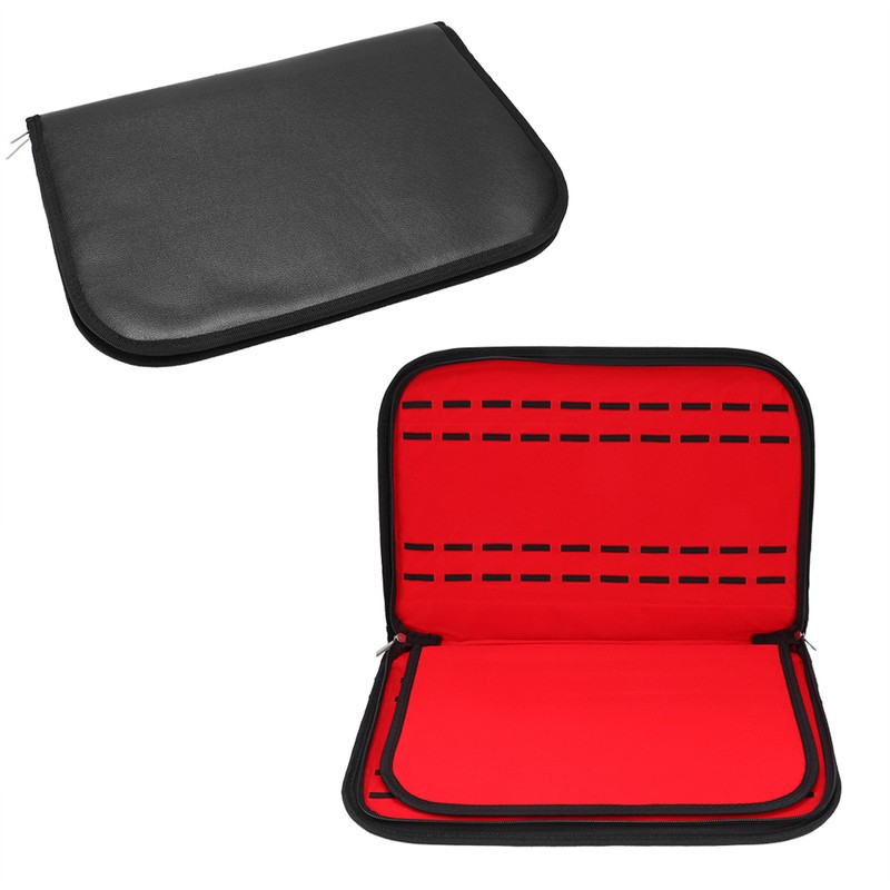 20 Slot PU Lint Watch Storage Box Organizer Zipper Collection