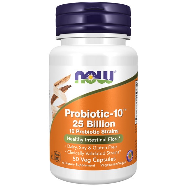NOW>NOW NOW Probiotic-10 25 Billion Veg Capsules 50