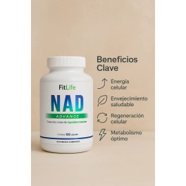 Fitlife Nad  Nr (nicotinamida Ribosa)  2 Meses 120 Cps Sin Sabor                                                                                      