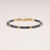 GAVU Men's Hematite Stainless Steel Healing Bracelet, Stone, hematite