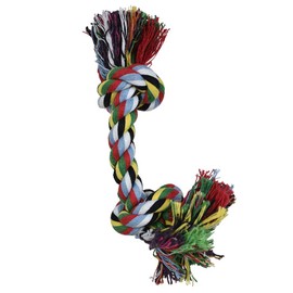 Fancy Pets Juguete de Hilo para Perro en Forma de Hueso Multicolor 20 cm Algodón Resistente para Juego y Entrenamiento
