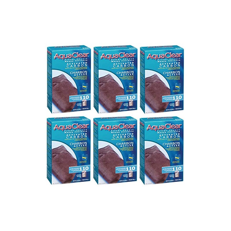 (6 Pack) Aquaclear 110 Activated Carbon Insert