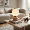 Skyblaze Modern Marble Table Lamp with Frosted Glass Shade Cute