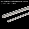 sourcing map Acrylic Round Rod,Clear,0.2 inch Diameter 10inch(247mm) Length,Solid Plastic