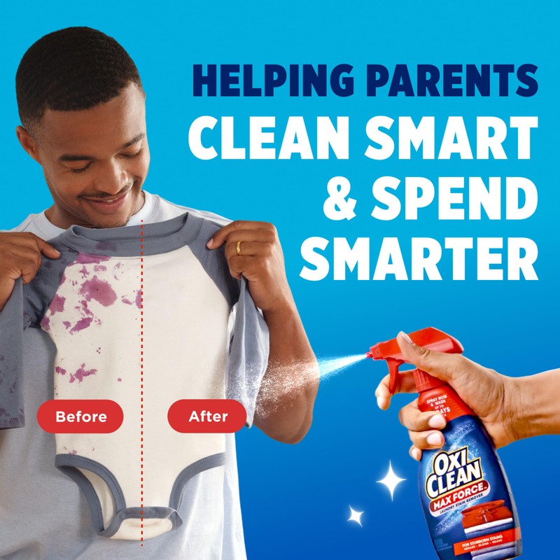 OxiClean Max Force Laundry Stain Remover Spray, Newborn & Baby