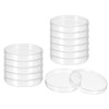 PATIKIL 100mm Plastic Petri Dishes with Lid, 12 Pcs Petri