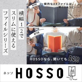 King Jim 5515T-YG Hoso Clear File, A4, Bi-Fold, Holds 15 Cards, Transparent, Yellow-Green