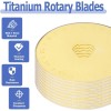 Unbranded 10 Pieces Titanium Coated Rotary Cutter Blade Set 45mm