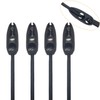 ArrErr 5 Pack Adjustable Bungee Cords with Clips Self Bite