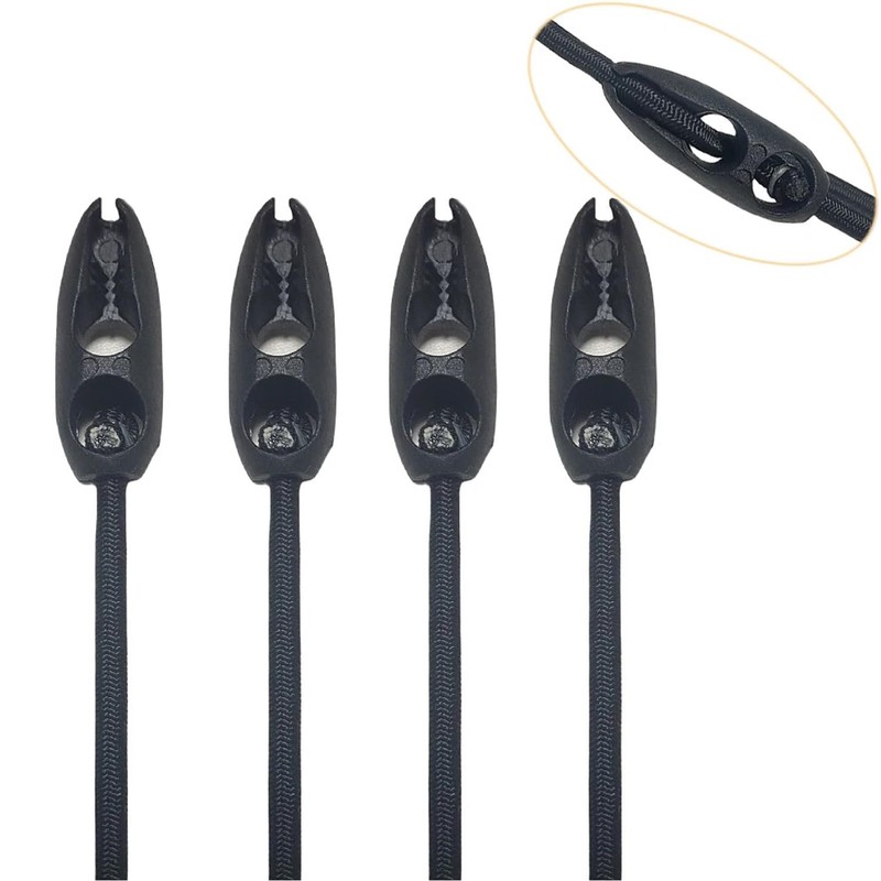 ArrErr 5 Pack Adjustable Bungee Cords with Clips Self Bite