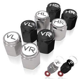 JK Trade® NEU 8X ABS-Kunststoff Ventilkappen Auto zur Reifenmarkierung mit integrierter Dichtung für eingelagerte Winter- & Sommerreifen, Universal, KFZ-Zubehör (Mixed V1)