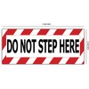 Safety Warning Sign Decal Sticker, Do Not Step Here, 7