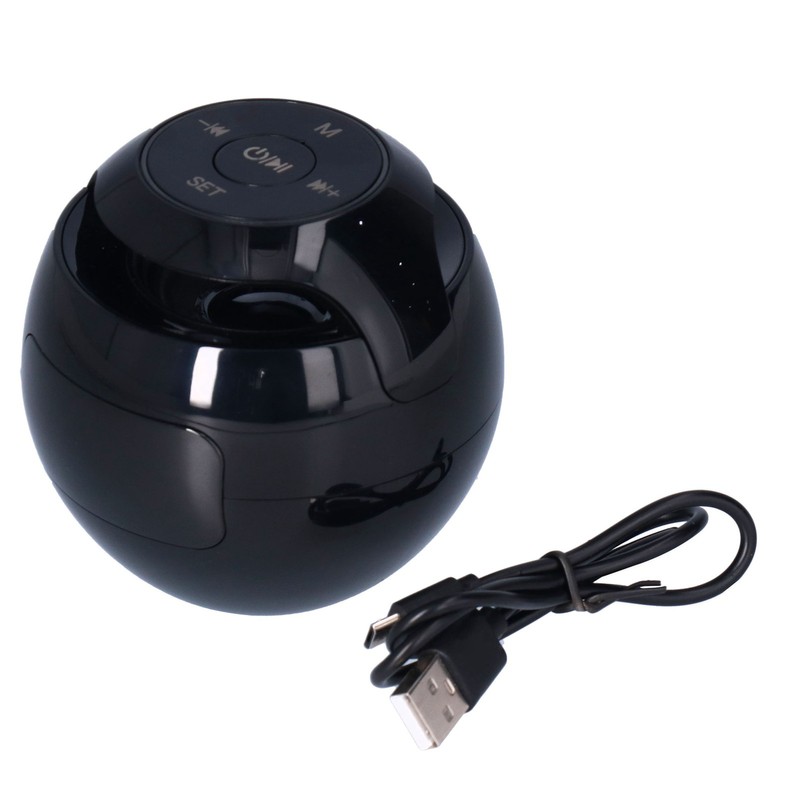 Multifunctional Bluetooth 5.0 Alarm Clock Speaker Rechargeable Ball Shape Portable