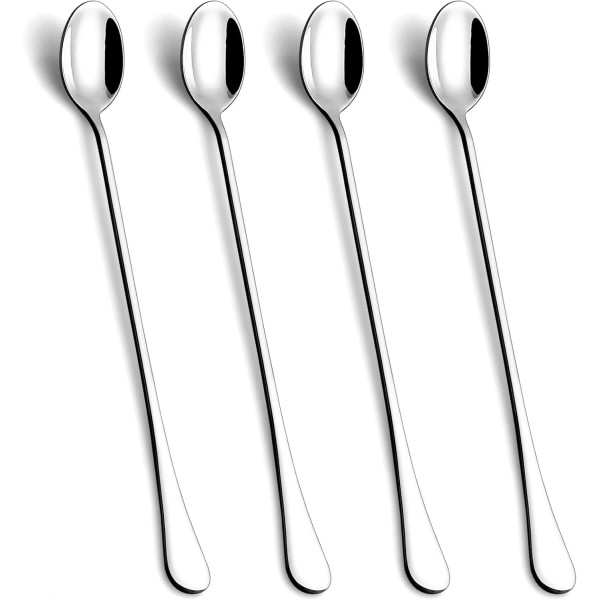 Branded 9.5-Inch Long Handle Spoon, Ice Tea Spoons, Ice Cream
