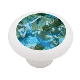 Gotham Decor Blue Dancers by Degas Ceramic Drawer Knob