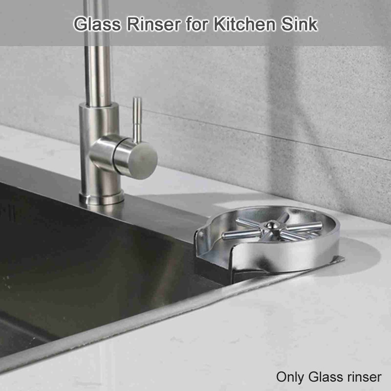 Glass Rinser for Kitchen Sink Bottle Cup Washer Sink Attachment