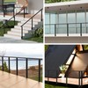BLIKA 36" Side Mount Cable Railing Posts, Stainless Steel, Level