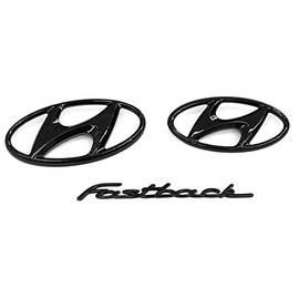 Hyundai 9999Z057157 Lettering i30 Fastback N Logo Emblem 3-Piece Black