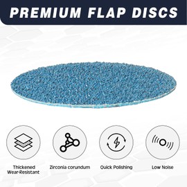 Shineboc 48PCS Flap Discs, Quick Change Sanding Discs 2 Inch (50mm) Angle Grinding Sanding Discs Grit 40/60/80/120 - Grinder Discs for Angle Grinder to Sanding Grinding Metal Wood