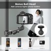 BRDRC Double Clamp Mount Umbrella Holder Camera Pole Bracket for